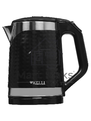Чайник электрический Kelli KL-1372B 1.8 л, нержавейка+пластик, черный (12)