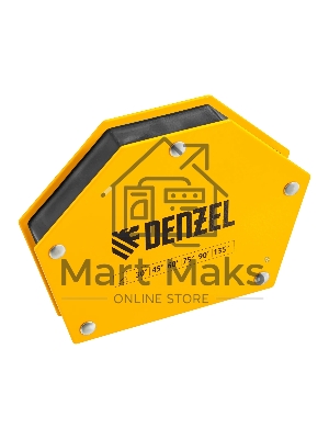 Фиксатор магнитный Denzel для сварочных работ усилие 75 LB, 30х45х60х75х90х135 град.