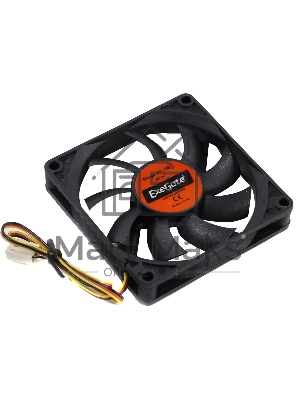 Вентилятор для корпуса ExeGate EX08015S3P черный, 80 мм, 2000 об/мин, 20.5 дБ, 3 pin
