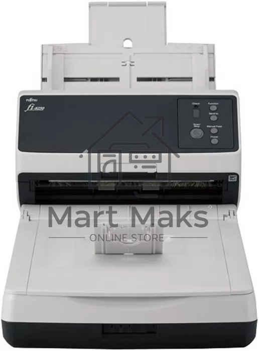 Сканер уровня рабочей группы Ricoh scanner fi-8250, 50 стр/мин, 100 изобр/мин, А4, двустороннее устройство АПД и планшетный блок, USB 3.2, светодиодная подсветка замена Fujitsu fi-7240
