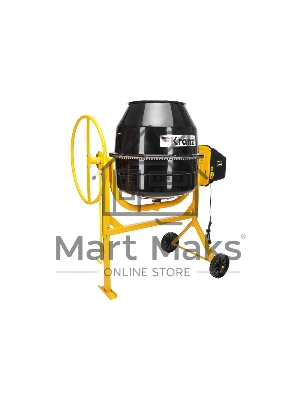 Бетоносмеситель Kranz KR-180 700 Вт, 180 л, чугунный венец, 23 об/мин
