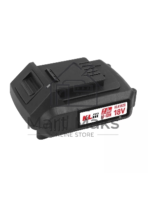 Профессиональный аккумулятор Li-ion 18 В / 2,0 А·ч KLPRO KLA1820 (18 В / 2,0 А·ч) подходит для любого инструмента 18В KLPRO