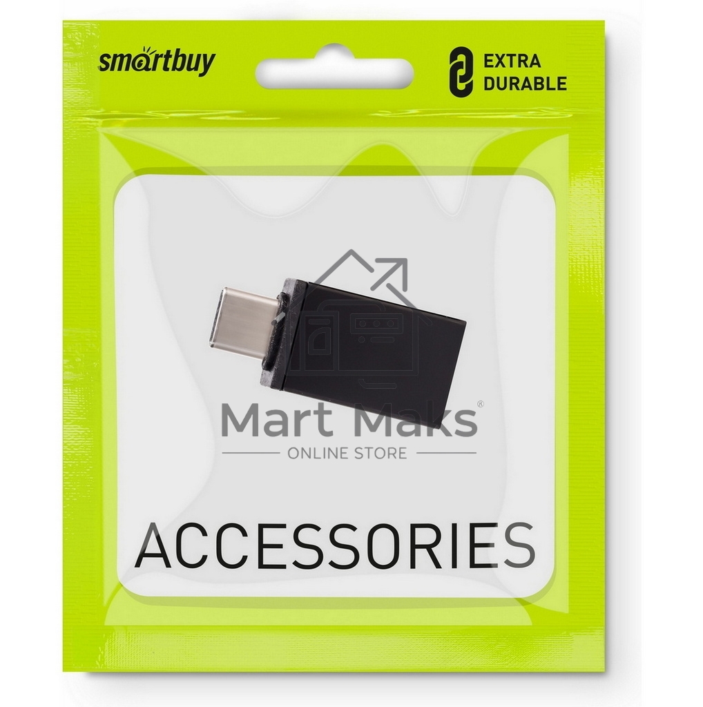 Адаптер Smartbuy (A220) OTG USB-C (M) — USB A 2.0 (F)