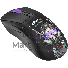 Мышь A4Tech Bloody R73 Pro черный/рисунок оптическая 26000dpi беспров. USB-C 7but (R73 PRO CYPHER GHOST)