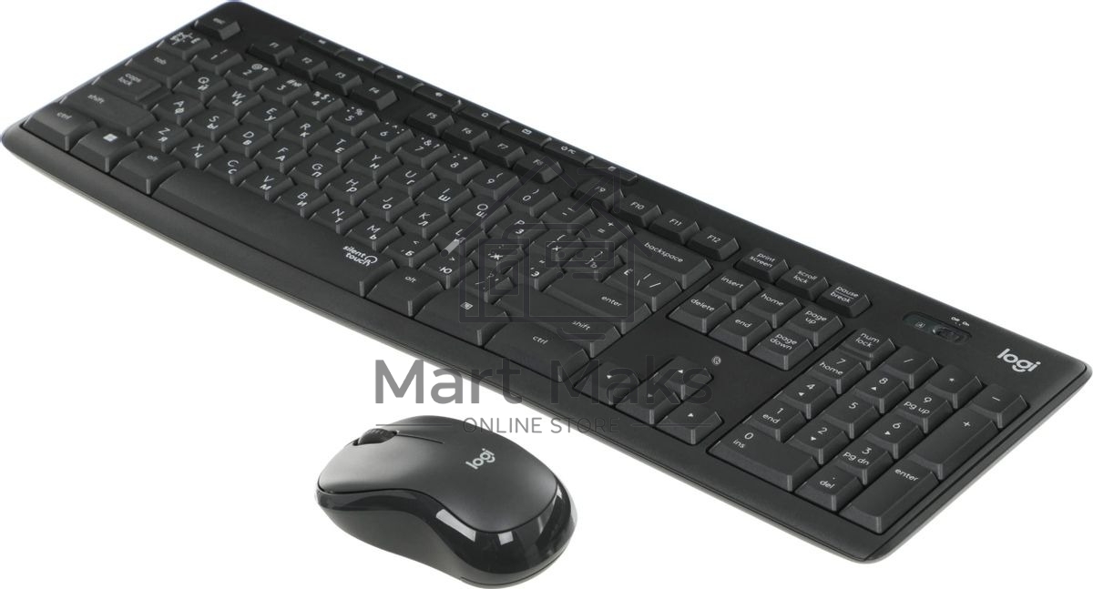 Комплект клавиатура+мышь Logitech MK295 беспроводной, USB, чёрный