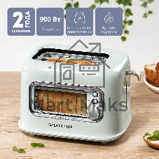 Тостер Galaxy Line GL 2914 мятный, 900 Вт, 2 слота