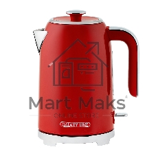 Чайник электрический Galaxy Line GL 0349 1.7 л, 2200 Вт, красный корпус: нерж.сталь (ГЛ0349Л)