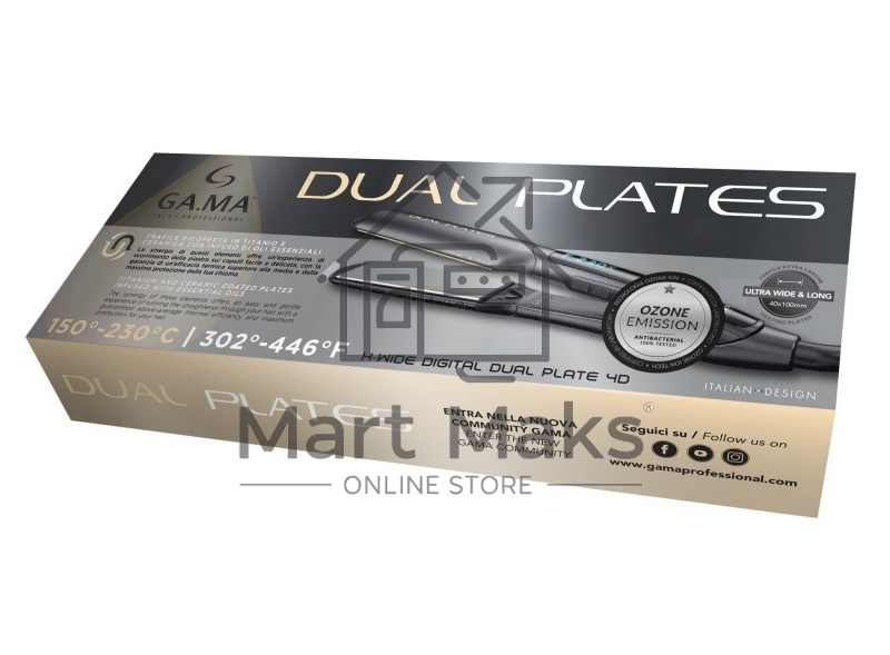Выпрямитель для волос GA.MA X - WIDE DIGITAL PTC 4D DUAL PLATES (GI3033)