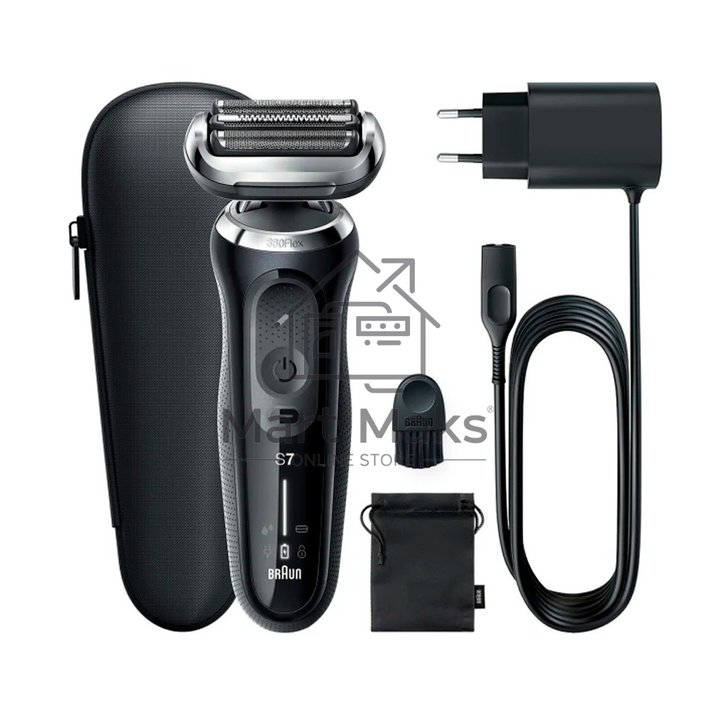 Бритва сетчатая Braun Series 7 71-N1000S реж.эл.:3 питан.:аккум. черный