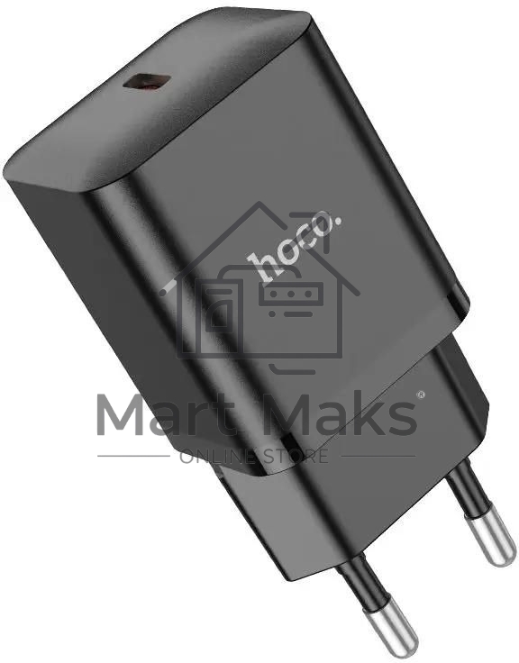 Сетевое зарядное устройство Hoco N27 Black 20W 3A+2.22A+1.67A (PD+QC+AFC) USB-C универсальное черный