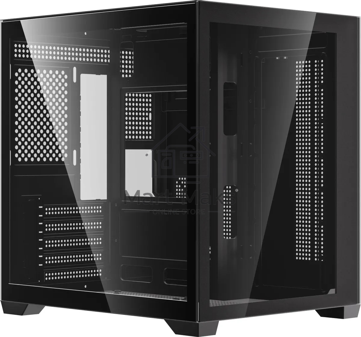 Компьютерный корпус Accord ACC-ZMS03B черный без БП mATX 3x120мм 1xUSB2.0 1xUSB3.0 1xUSB3.1 audio