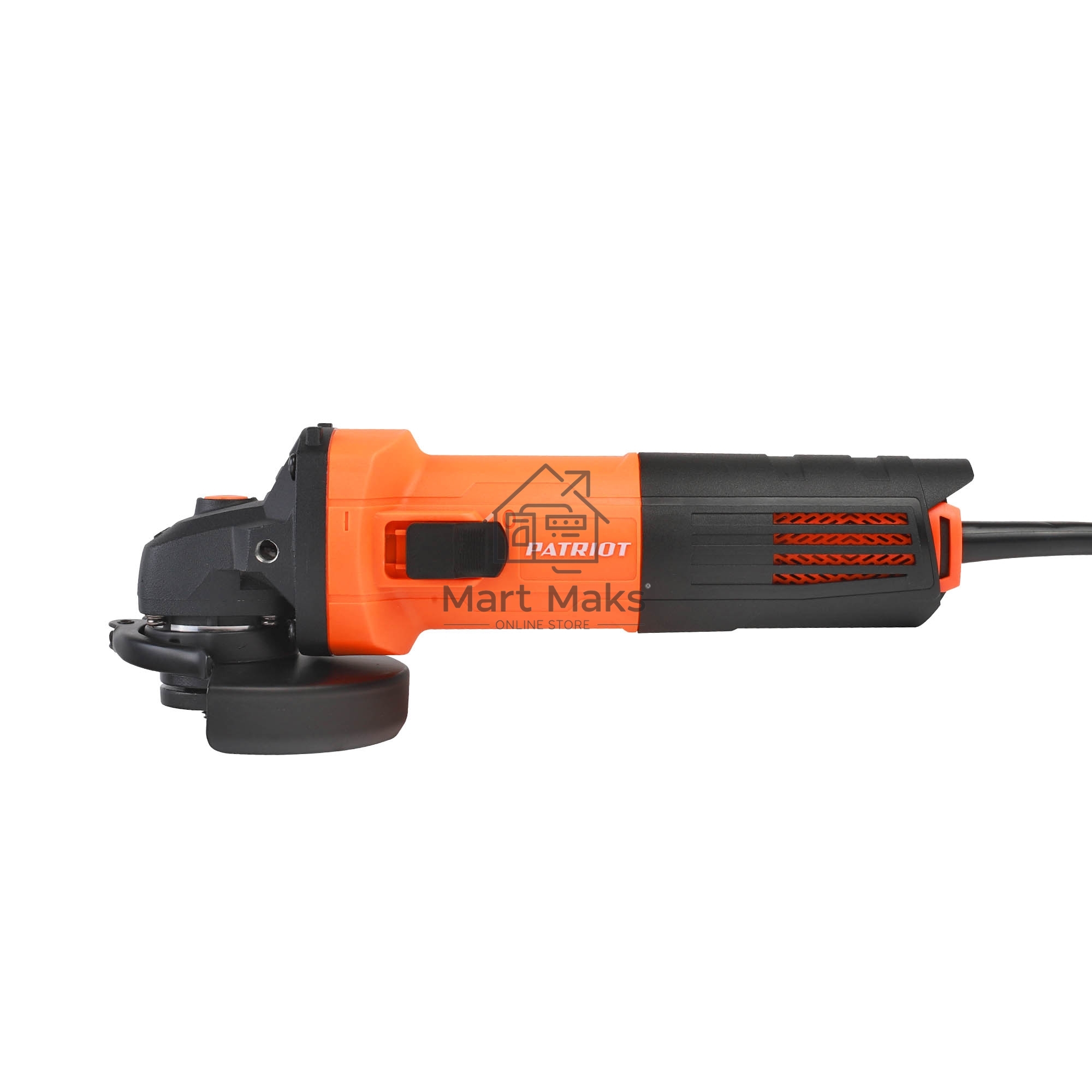 Угловая шлифовальная машина (УШМ) PATRIOT AG 115, тонкий корпус, пылезащищенная. 850Вт, Диск 115 мм