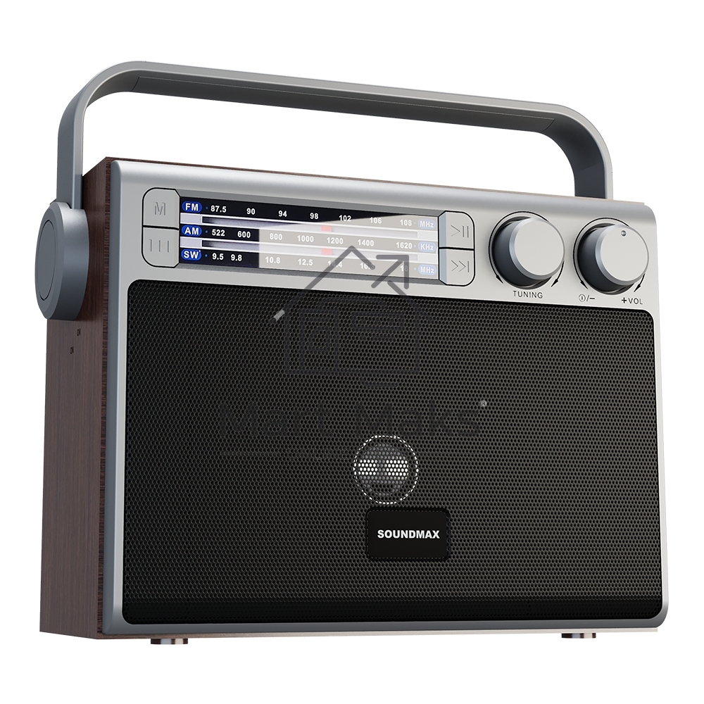 Радиоприемник SOUNDMAX SM-RD2122UB(темное дерево)