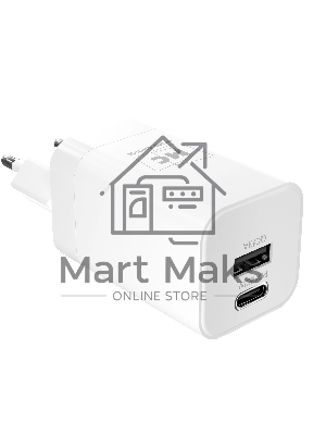 Зарядное устройство MORE CHOICE NC85a 1USB+1Type-C 3.0A PD 20W+QC3.0 Type-C Type-C, белый