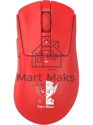 Мышь беспроводная A4Tech Bloody R73 Ultra красный/рисунок оптическая 20000dpi беспров. USB-C 7but (R73 ULTRA PYRO BLAZE)