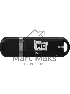 Флешка USB MORE CHOICE МФБ16 Black (4620202558862), 16GB, USB 3.0, R/W 25/15, черный