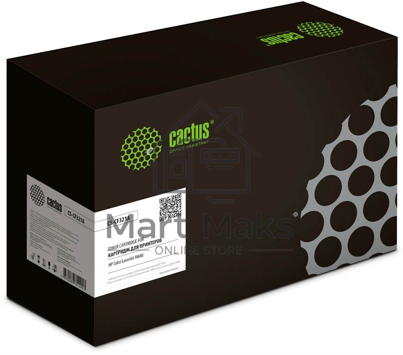 Картридж лазерный Cactus CS-CF321A голубой (16500 стр.) для HP LJ Color M680