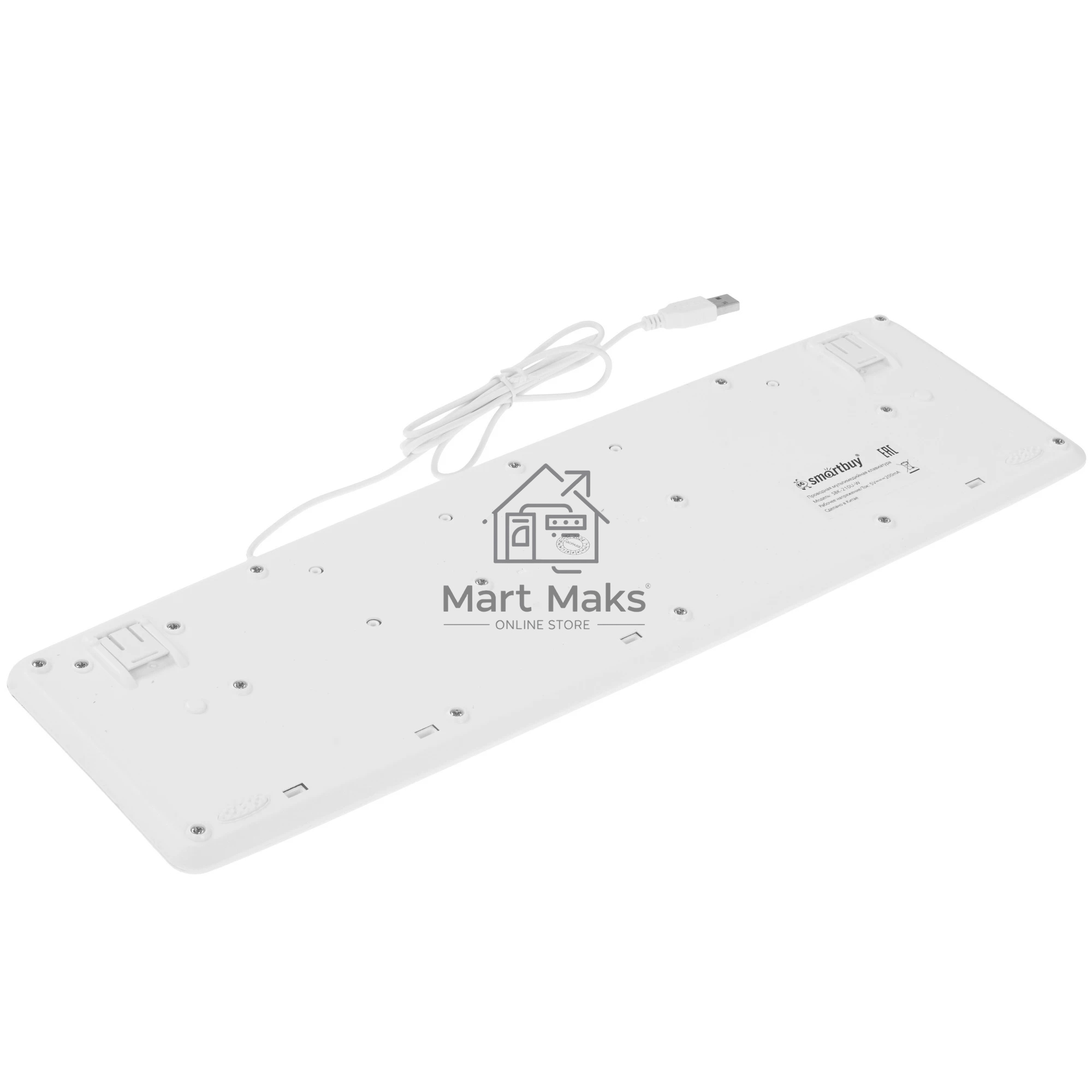 Клавиатура проводная SMARTBUY (SBK-210U-W) ONE 210 USB белая