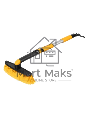 Щетка сметка со скребком Denzel телескоп, поворотная голова, 750-1120 мм