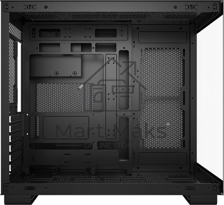 Компьютерный корпус без блока питания PCCOOLER C3 T500 BK, Panoramic Mid Tower, Black, TG, 0.7 SPCC, no fans ATX, mATX, mITX 175/400/200мм 1x2.5