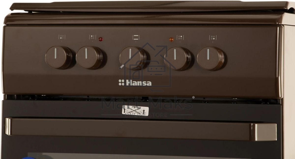 Плита электрическая Hansa FCEB53000 коричневый, конфорок 4 шт, духовка 69 л, 50 см x 85 см x 60 см