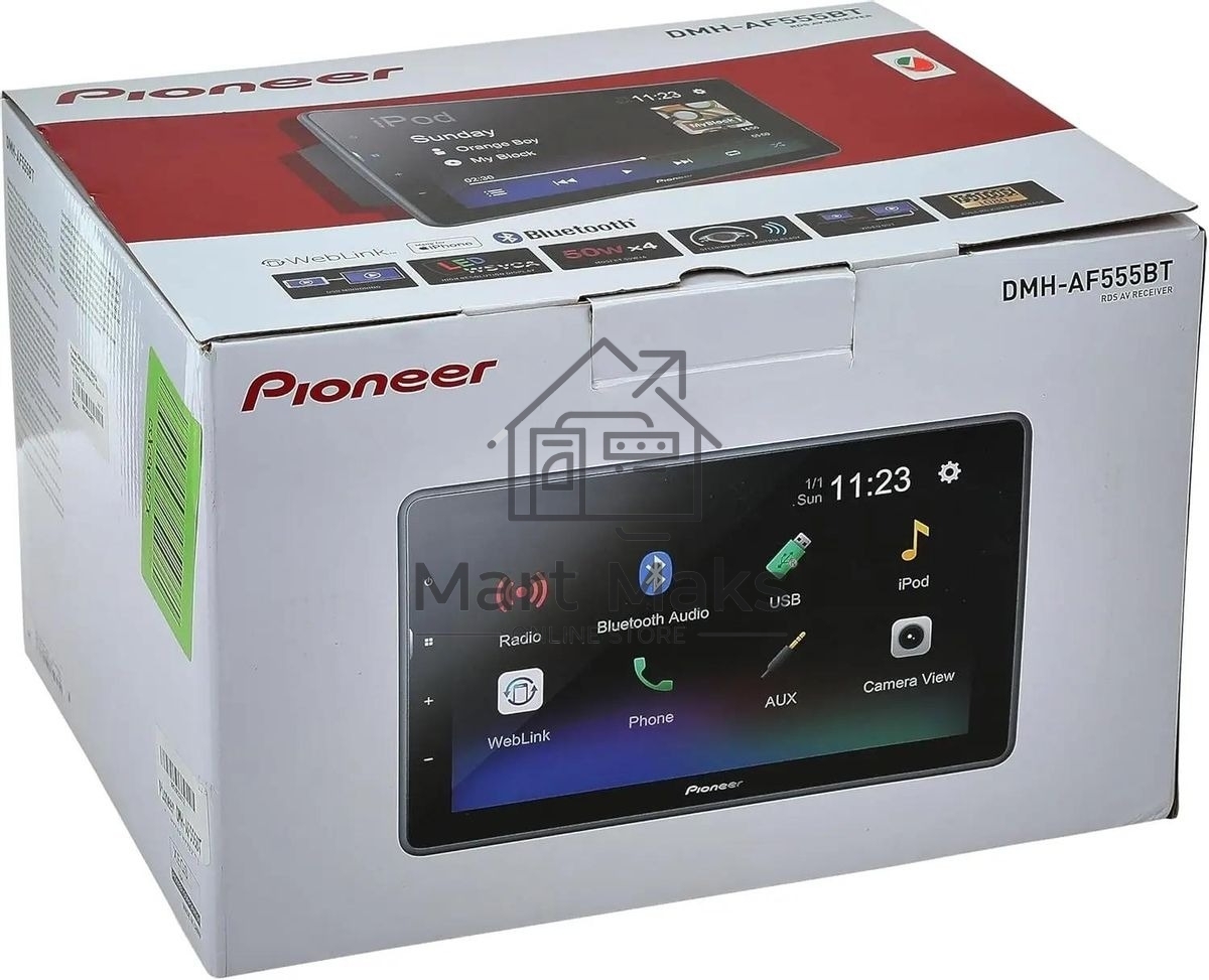 Автомагнитола Pioneer DMH-AF555BT 2DIN 4x50Вт AUX 9