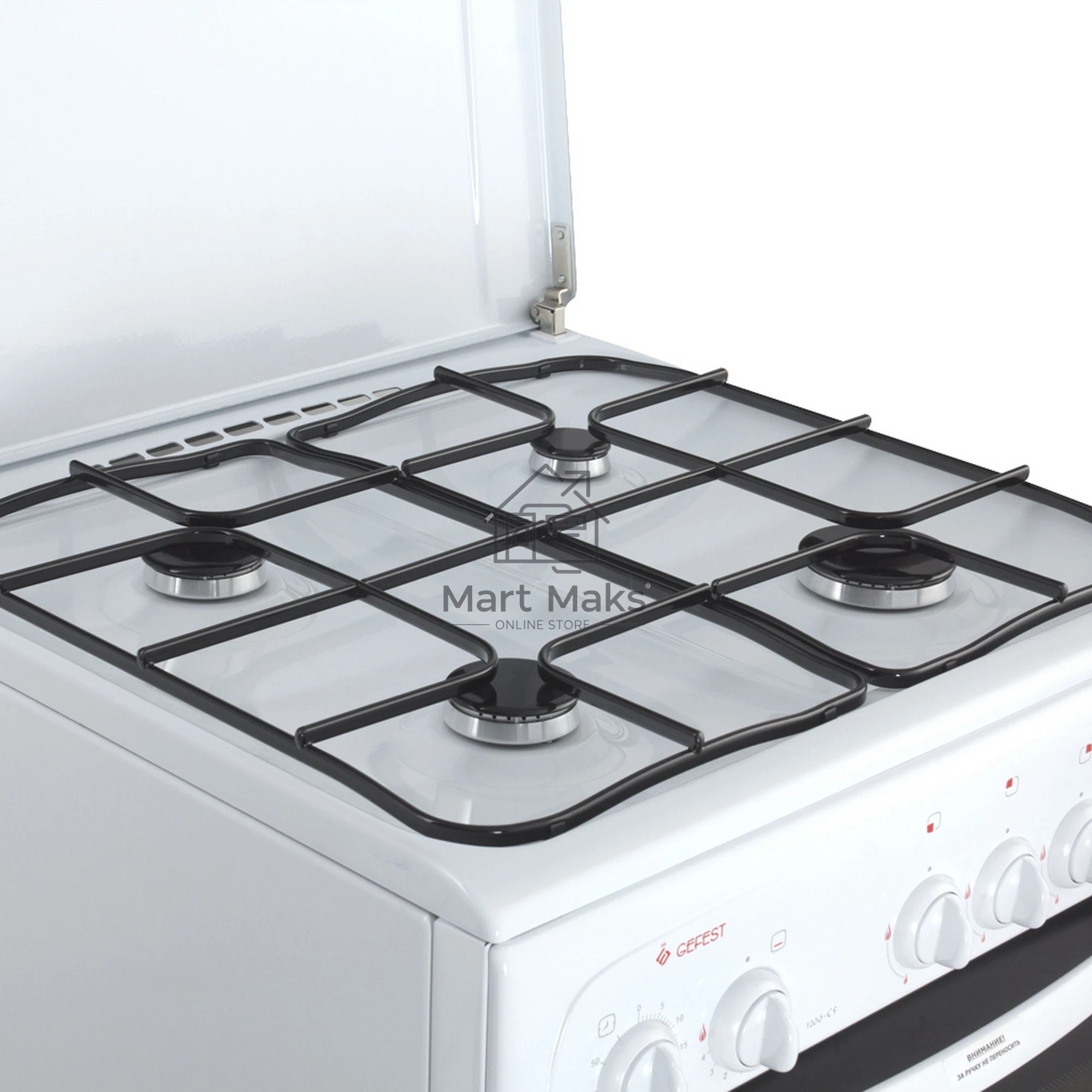 Плита газовая Gefest ПГ 1200 С5 белый, конфорок 4 шт, духовка 63 л, 60 см x 85 см x 60 см