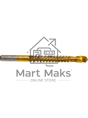 Сверло-фреза Matrix, 8 мм, универсальное, нитридтитановое покрытие, цилиндрический хвостовик