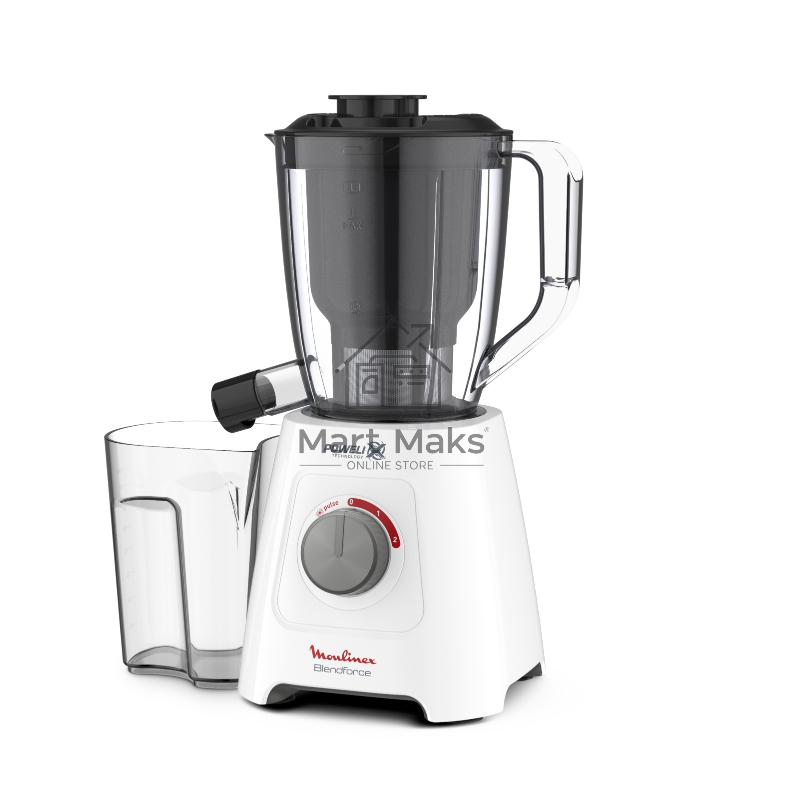 Блендер стационарный Moulinex Blendforce LM42Q110 600Вт белый
