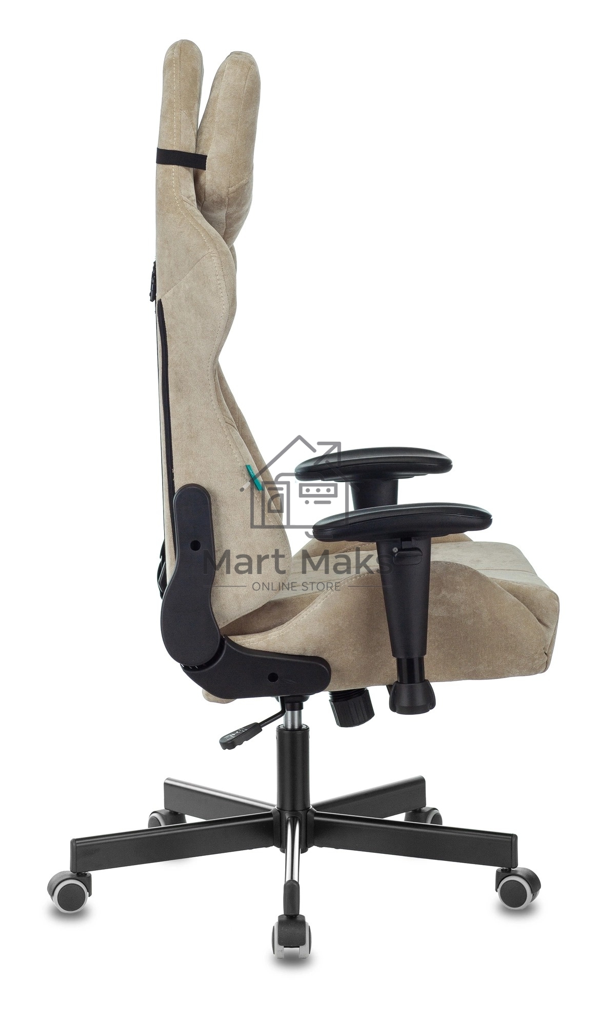 Кресло игровое Бюрократ VIKING KNIGHT LT21 FABRIC песочный крестовина металл/пластик