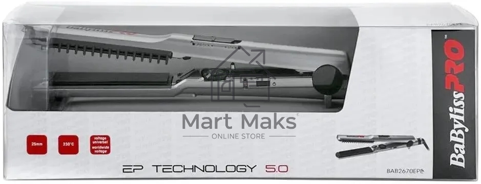 Щипцы BaByliss Pro EP Techgnology, 25х90 мм, 40 Вт