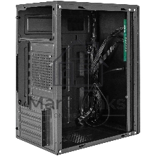 Компьютерный корпус Minitower ExeGate BAA-408-UNS450 (mATX, БП UNS450 с вент. 12см, 2хUSB, HD Audio, черный)