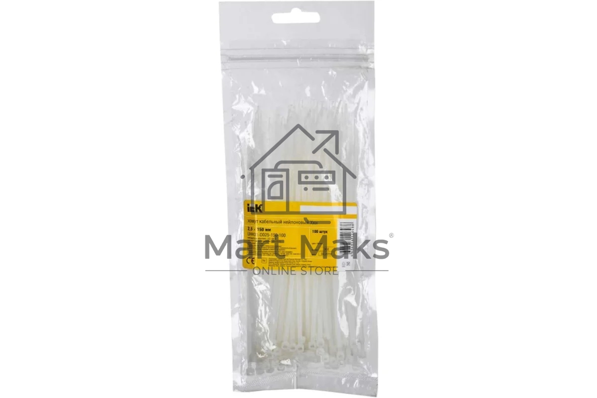 Хомут Iek UHH31-D025-150-100 2,5х150мм нейлон (100 шт)