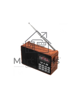 Радиоприемник PERFEO (PF_D0574) ALPINIST , коричневый