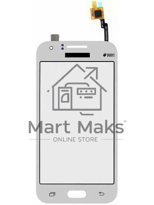 Сенсорное стекло (тачскрин) для Samsung Galaxy J1 SM-J100, белое