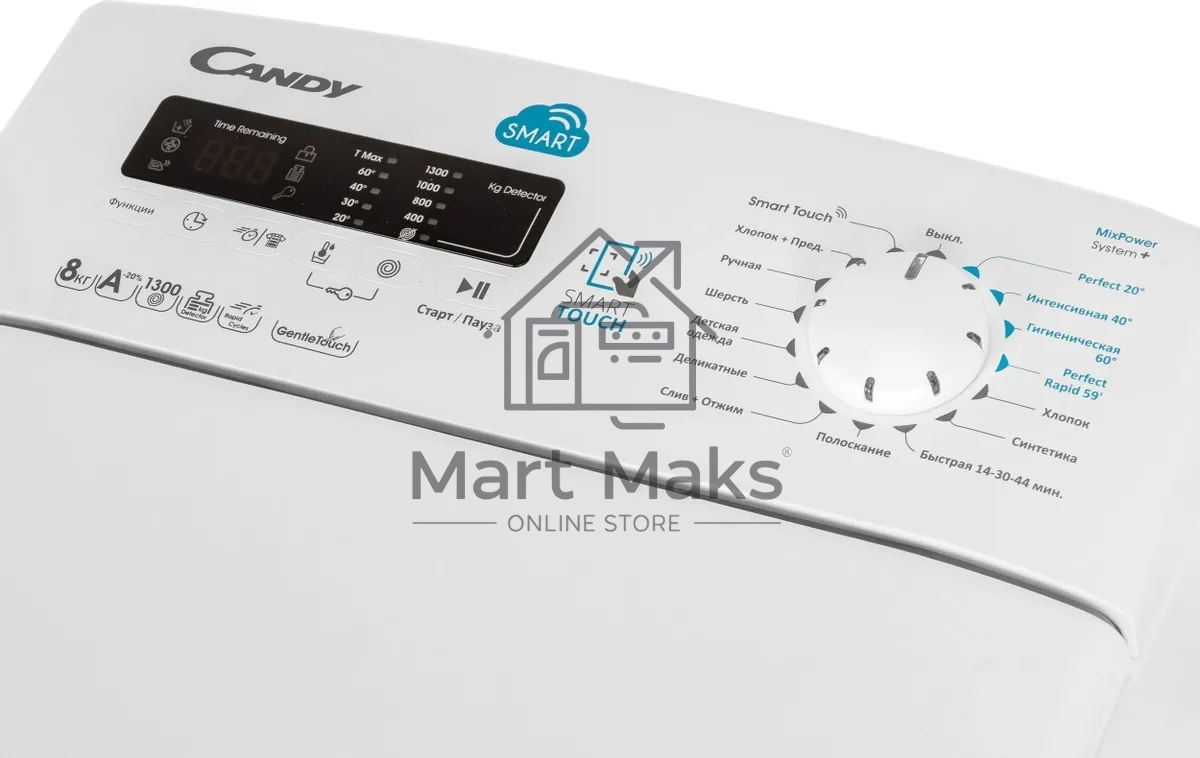 Стиральная машина Candy CST G283DM/1-07 белый, загрузка вертикальная 6 кг, 1300 об/мин., класс: А++