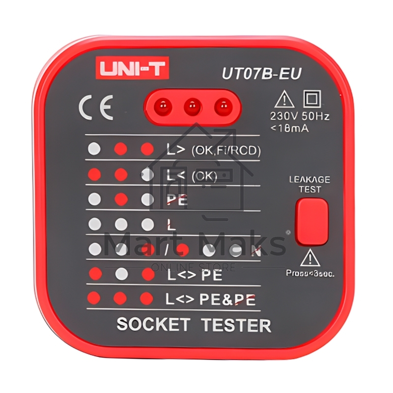 Тестер розеток UNI-T UT07B-EU 
