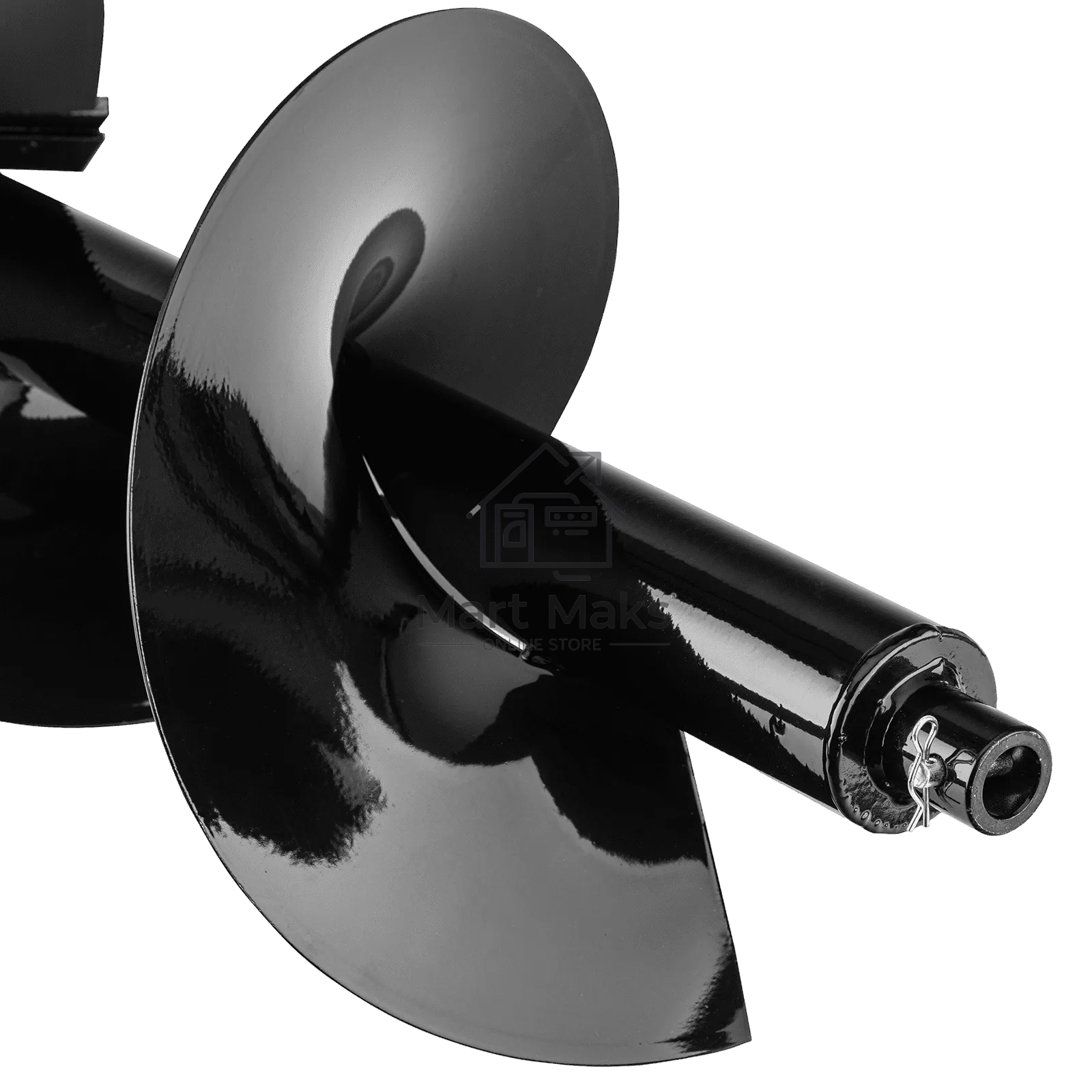 Шнек для грунта Denzel ER-300, диаметр 300 мм, длина 800 мм, соединение 20 мм, съемный нож