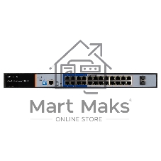 Коммутатор GIGALINK GL-SW-G205-24P, 24×1 Гбит/с PoE + 2×1 Гбит/с SFP, настраиваемый