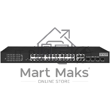 Коммутатор Osnovo SW-62422(400W) 26x100Mb 24PoE+ 400W неуправляемый