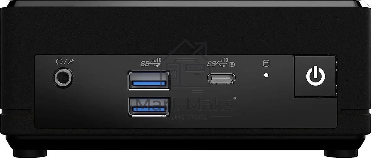 Неттоп MSI Cubi N ADL-016BRU slim N-series N200 (1) UHDG noOS 2xGbitEth WiFi BT 65W черный (936-B0A911-091)