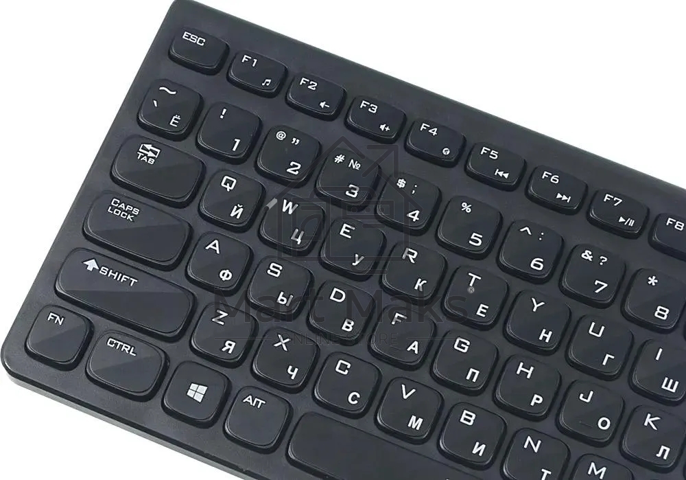 Комплект (клавиатура+мышь) OKLICK 220M, USB, беспроводной, черный