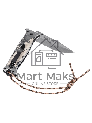 Нож складной Denzel, многоцелевой, системы Liner-Lock, с накладкой G10 на прямой рук-ке+стеклобой 79208