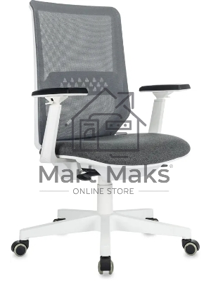 Кресло эргономичное Бюрократ MC-W611N серый TW SQU GR сетка/ткань крестов. пластик пластик белый