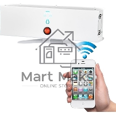 Бактерицидный рециркулятор Поток С100 Wi-Fi белый/черный, 15 м², 35 м³/ч, 1 безозоновая УФ-лампа, сменный фильтр M5, управление со смартфона, уровень шума до 35 дБ