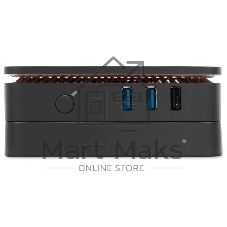 Неттоп IRU 110JLCN Cel N4500 (1.1) 8Gb SSD256Gb UHDG Windows 11 Pro GbitEth WiFi BT черный (2152163)