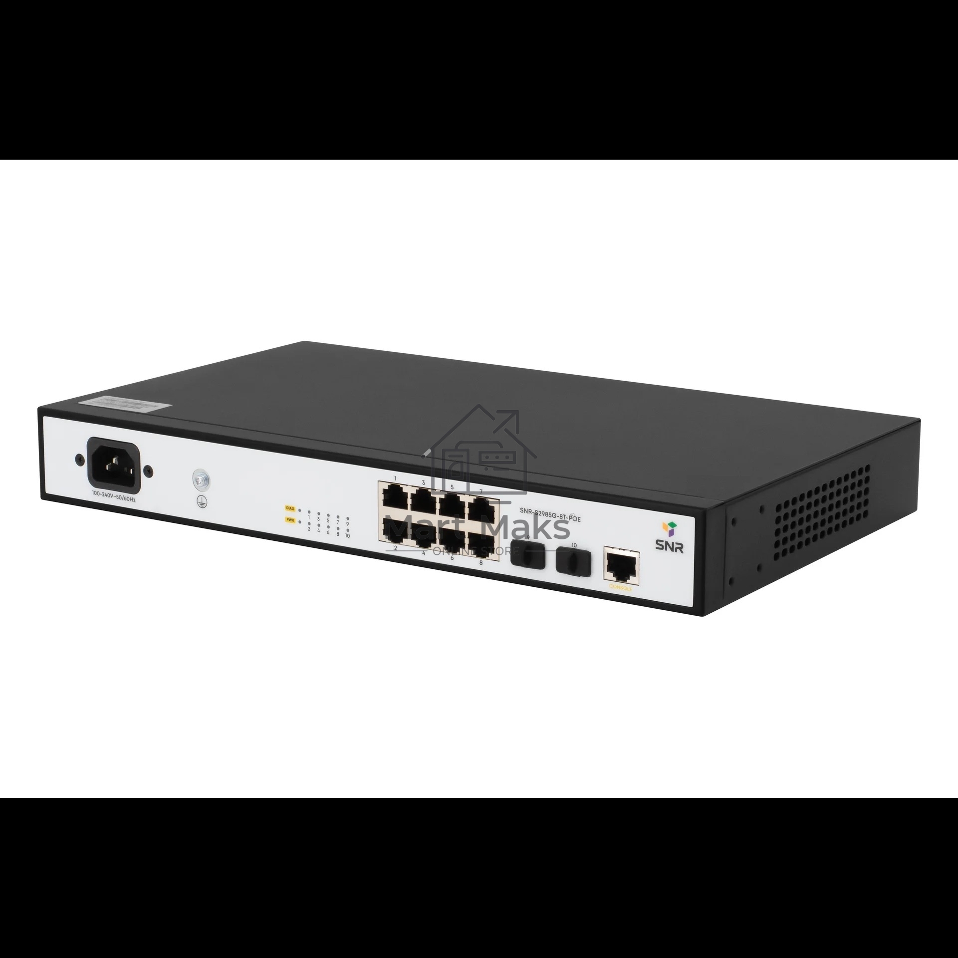 Коммутатор SNR SNR-S2985G-8T-POE, 1Гбит/с, количество портов 8 шт, (L2)