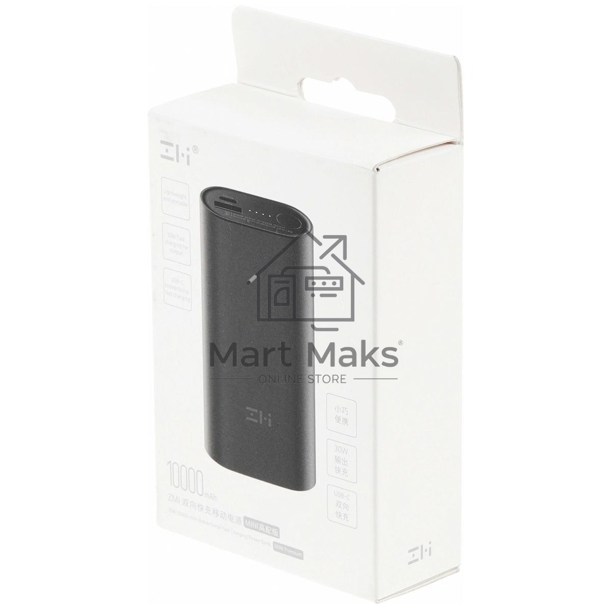Портативный аккумулятор ZMI Портативный аккумулятор ZMI 10000mAh mini 30W серый QB818 серый (ZMKQB818CNCC)