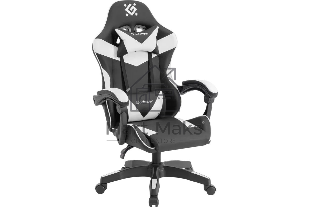 Кресло игровое Defender URANA черный/белый 64058
