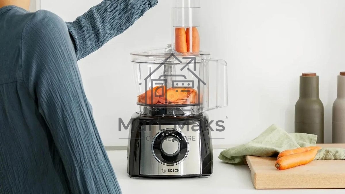 Кухонный комбайн Bosch MCM3501M 800 Вт, Скорости: 2, Блендер 1 л, Чаша 2.3 л, Цвет черны/серебристый